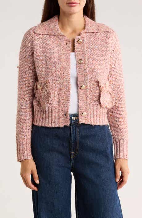 Ellen Tracy Marled Crop Cardigan