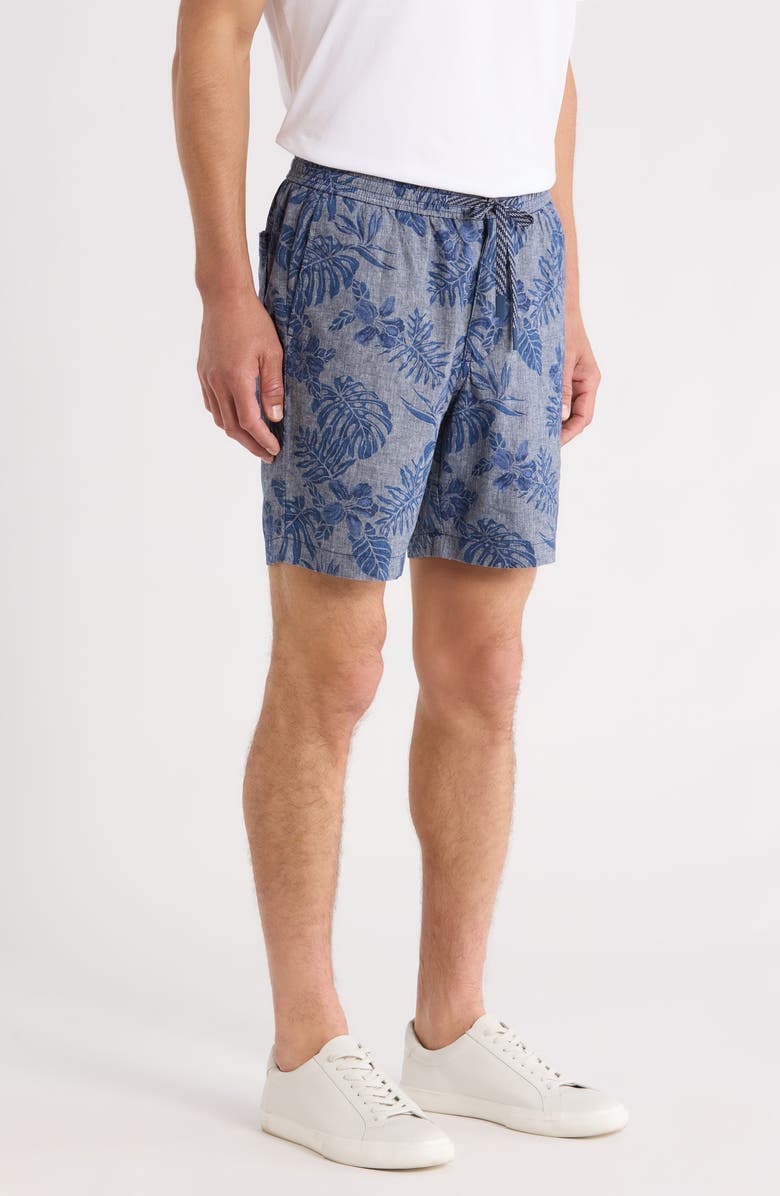 Tommy Bahama Azule Linen Blend Drawstring Shorts, Alternate, color, Insignia Blue