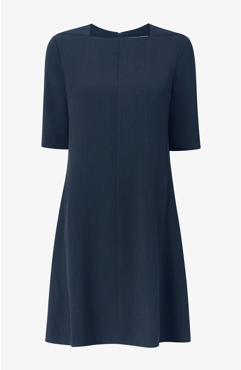 M.M.LaFleur Emily Recycled WonderTex Dress, Alternate, color, Dark Navy