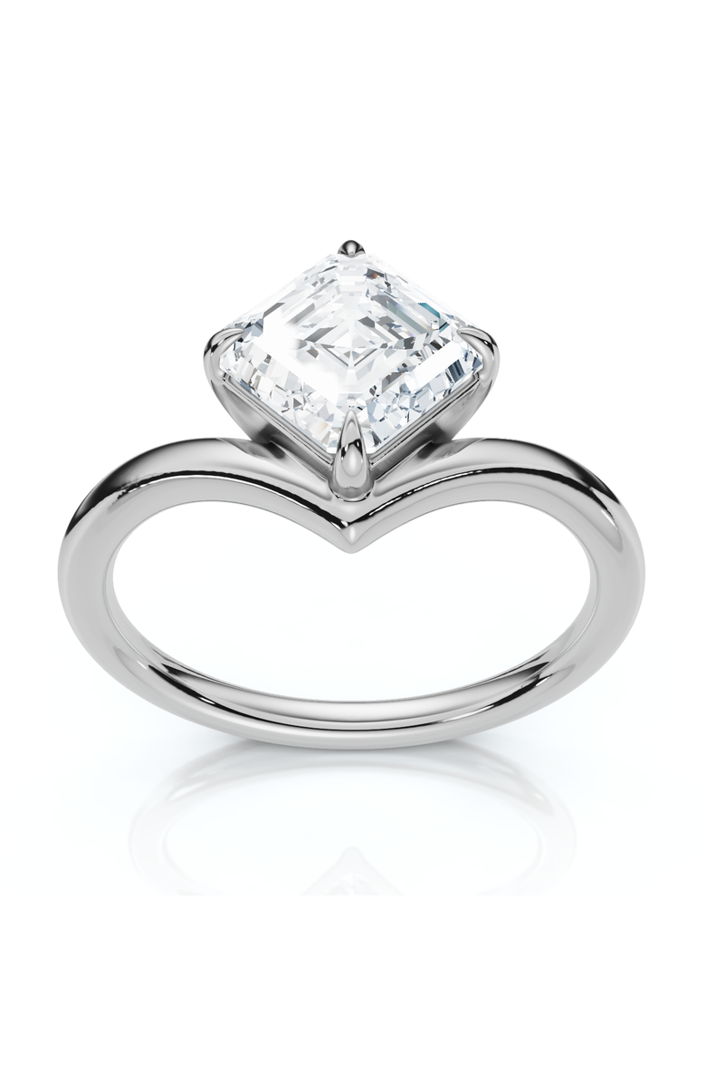 Bliss Diamond 1Ct V Asscher Cut Diamond Engagement Ring 14k Gold or Platinum Lab Grown EF/VS, Main, color,