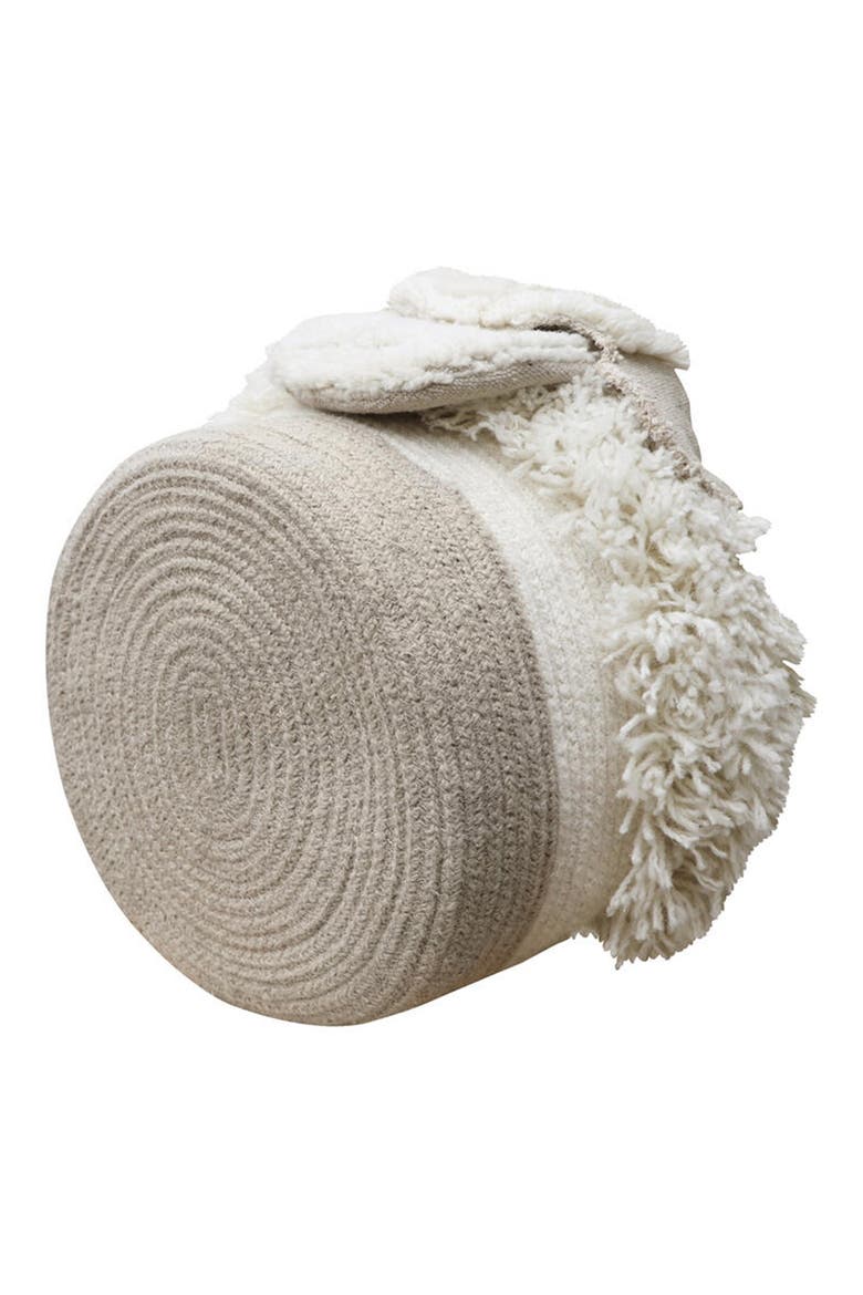 Woolable Pink Nose Sheep Basket, Alternate, color, SHEEP WHITE
