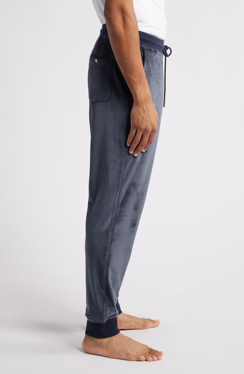 Daniel Buchler Velour Hairline Pajama Pants, Alternate, color, 