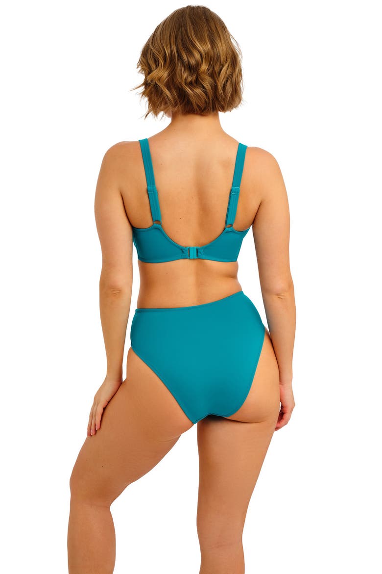 Jewel Cove High Waist Bikini Bottoms, Alternate, color, PLAIN MOONSTONE