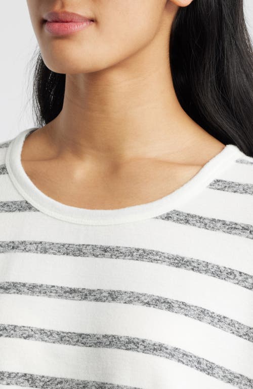 LUCKY BRAND LUCKY BRAND STRIPE CREWNECK KNIT SHIRT 