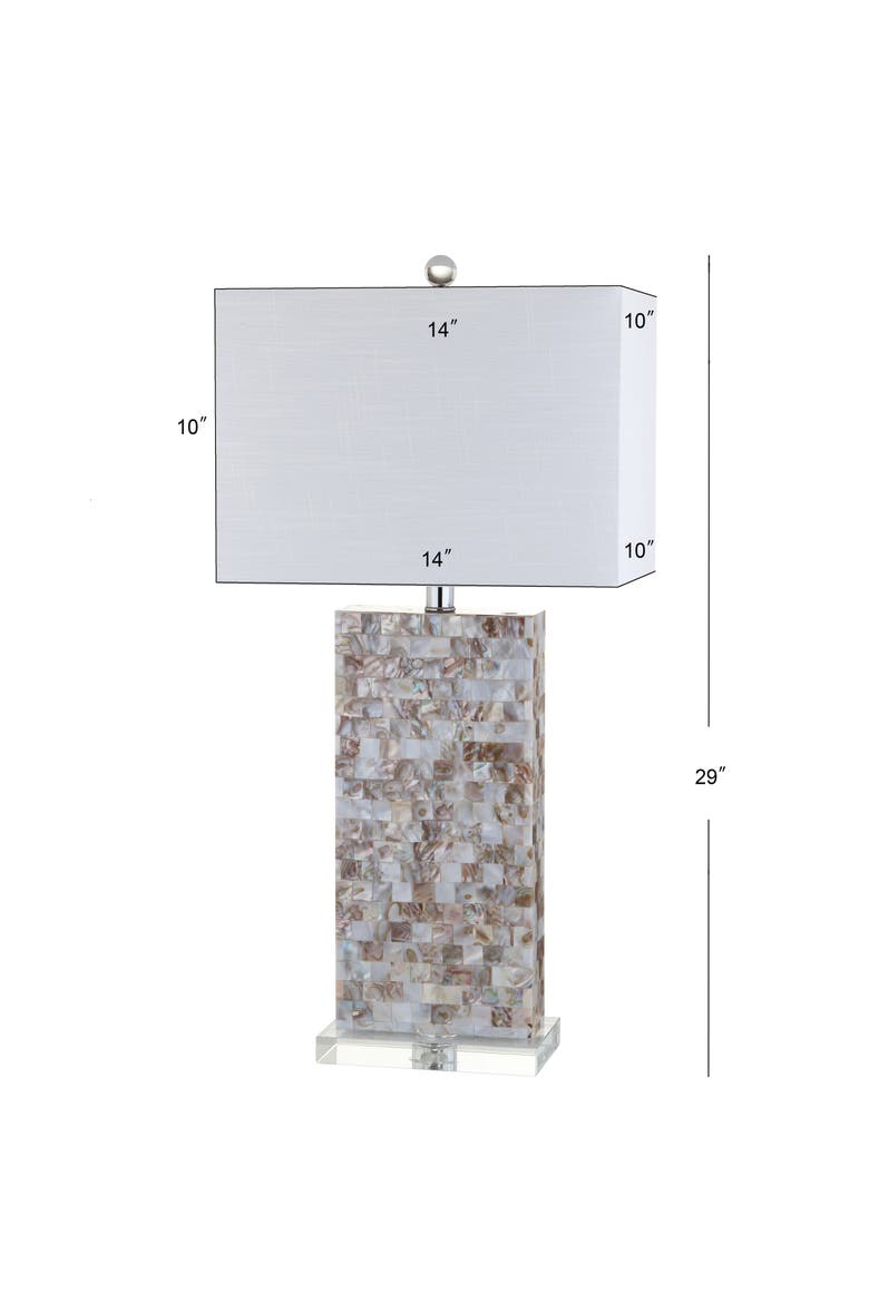 Cannon Seashell and Crystal LED Table Lamp, Alternate, color, Natural/Clear