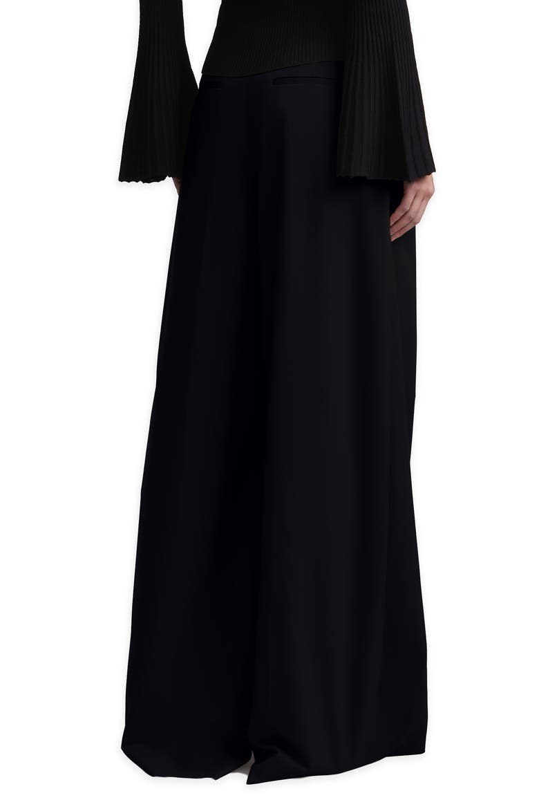 Tina Wide Leg Pleated Pants, Alternate, color, BLACK