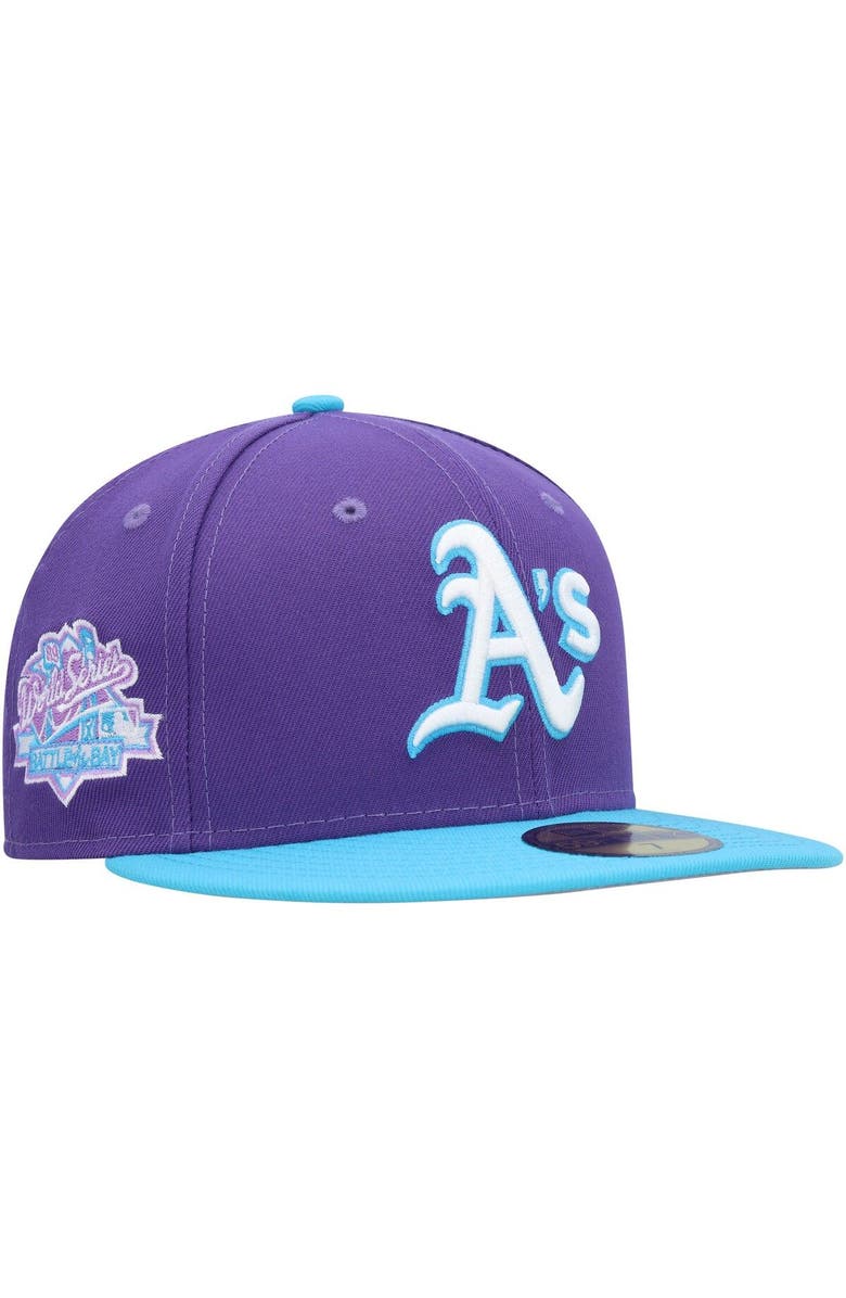 New Era Men's New Era Purple Oakland Athletics Vice 59FIFTY Fitted Hat, Main, color, Purple
