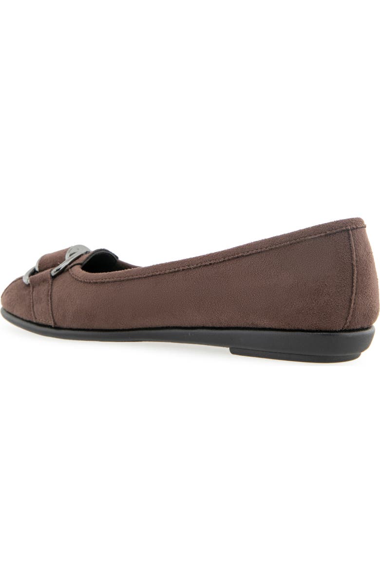 Aerosoles Bentley Ballet Flat, Alternate, color, Java Faux Suede