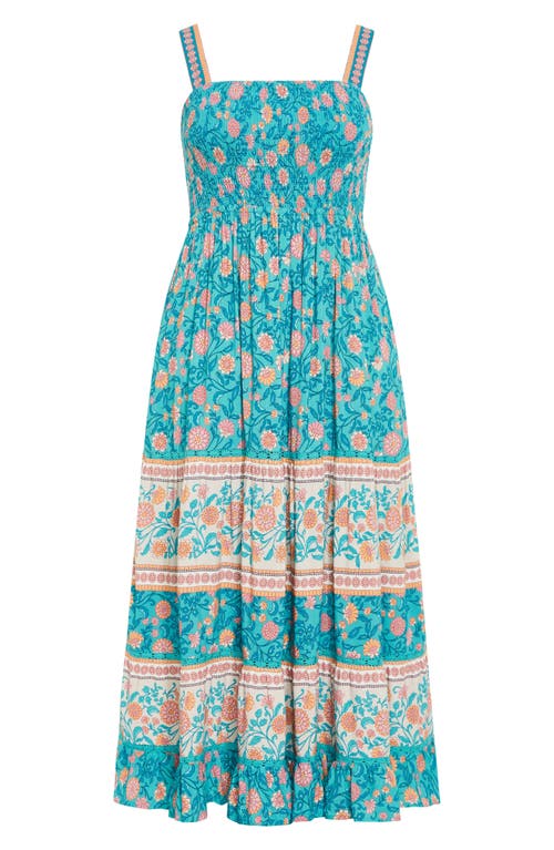 City Chic Belle Maxi Sundress In Multi