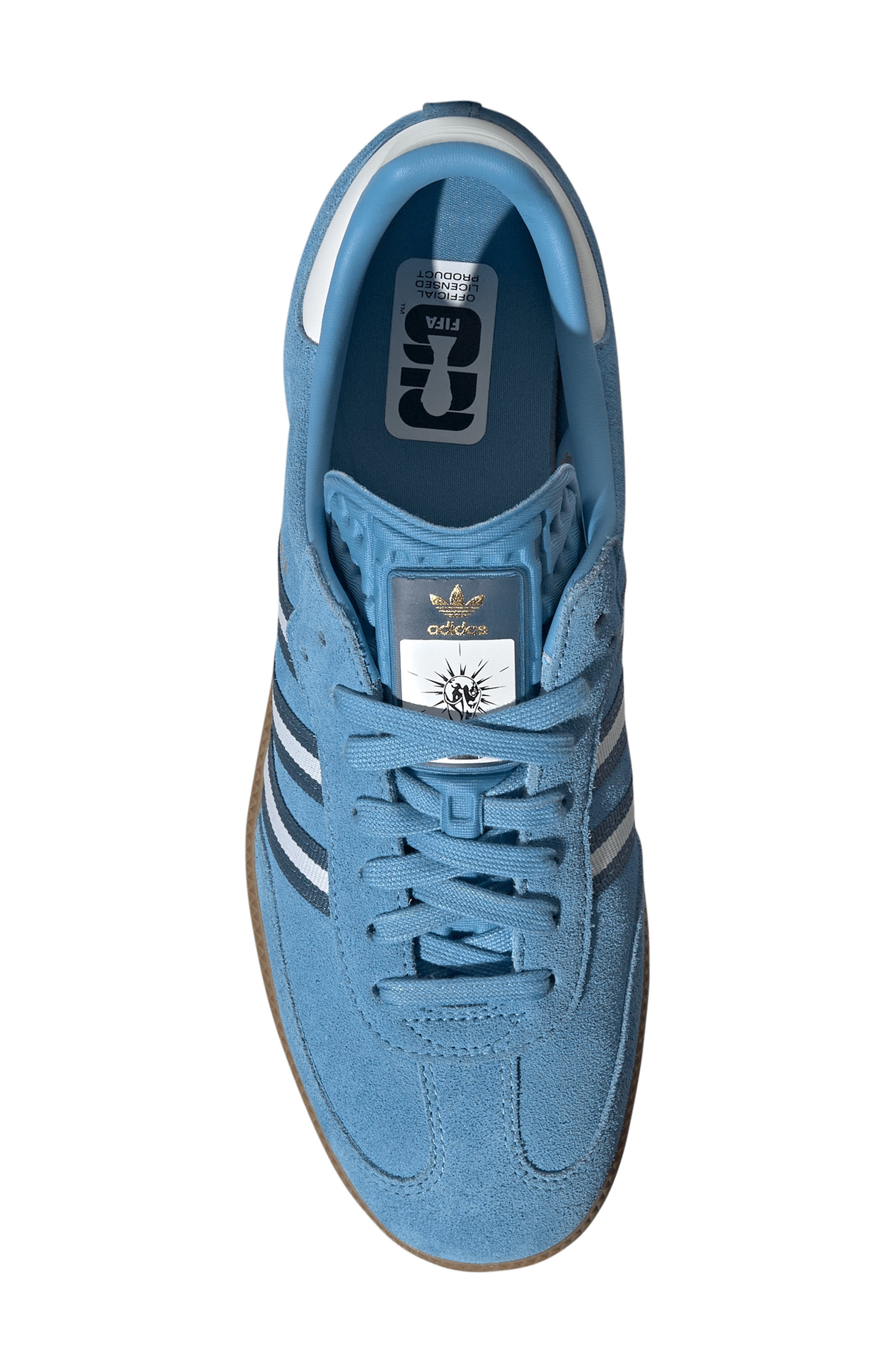x FIFA Gender Inclusive Samba OG Sneaker, Alternate, color, LIGHT BLUE/ CREW BLUE/ WHITE