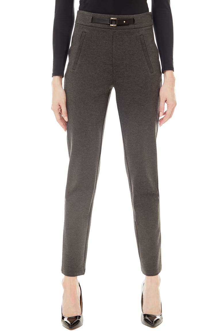 Heidi Ponte Pants, Main, color, CHARCOAL HEATHER