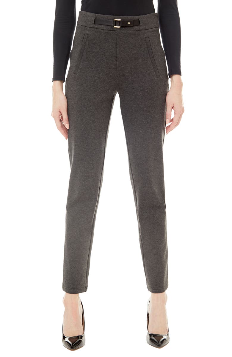 BY DESIGN Heidi Ponte Pants, Main, color, Charcoal Heather