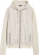 Herno Mixed Media Hooded Jacket