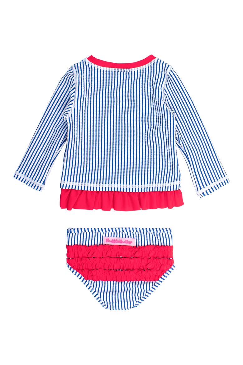 Kids' Long Sleeve Two-Piece Swimsuit, Alternate, color, BLUE