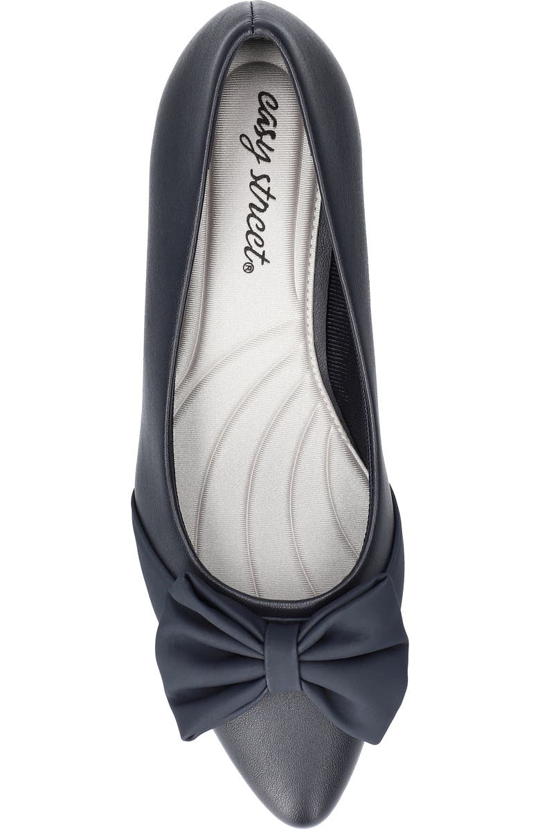 EASY STREET Alva Pointed Toe Pump - Wide Width Available, Alternate, color, Navy