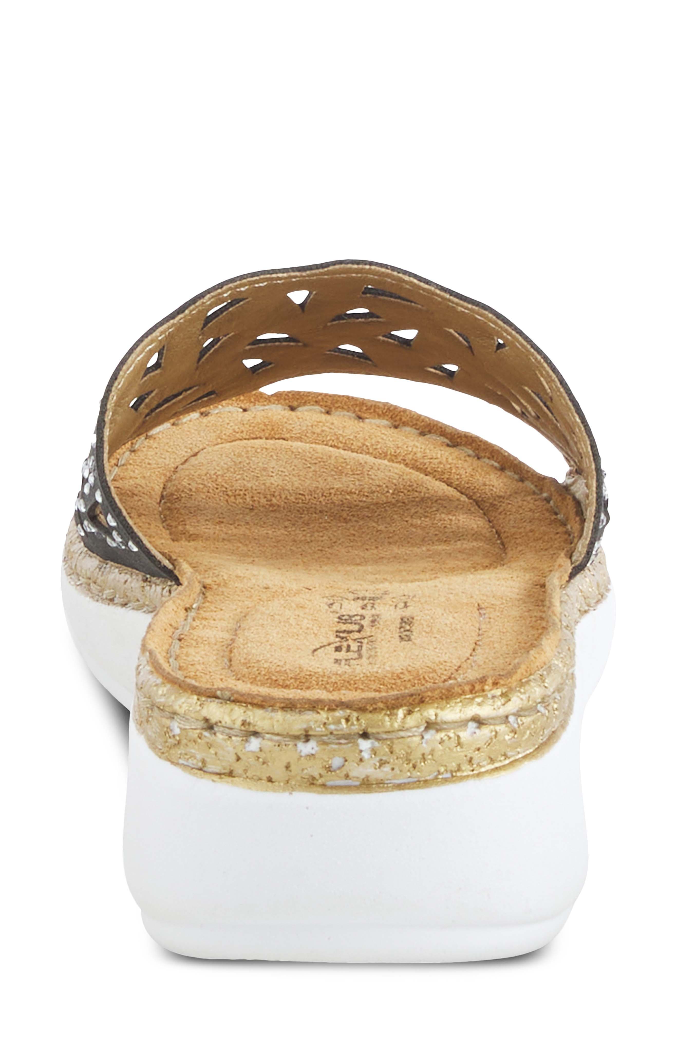 Flexus by Spring Step Windom Wedge Slide Sandal, Alternate, color, Black