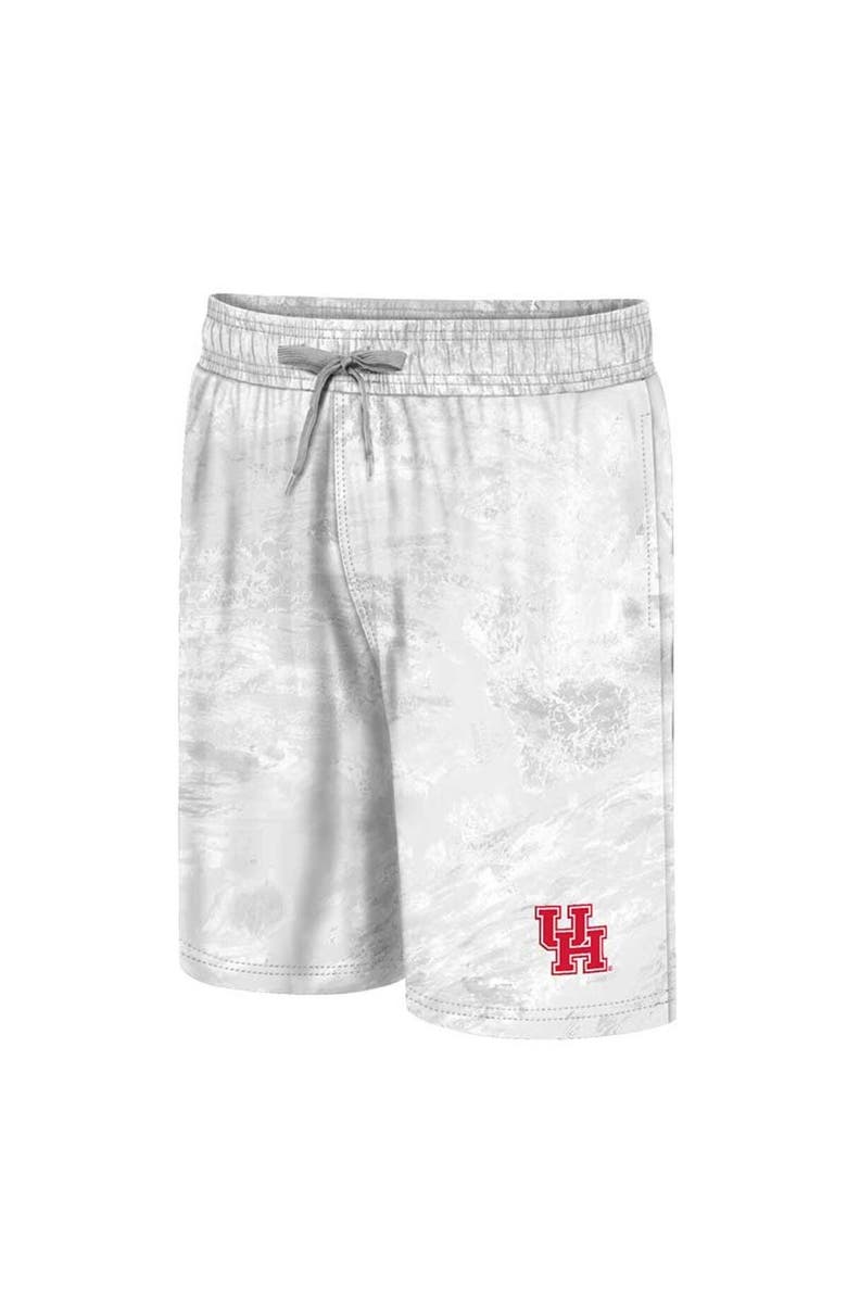 COLOSSEUM Men's Colosseum White Houston Cougars Realtree Aspect Ohana Swim Shorts, Alternate, color, White