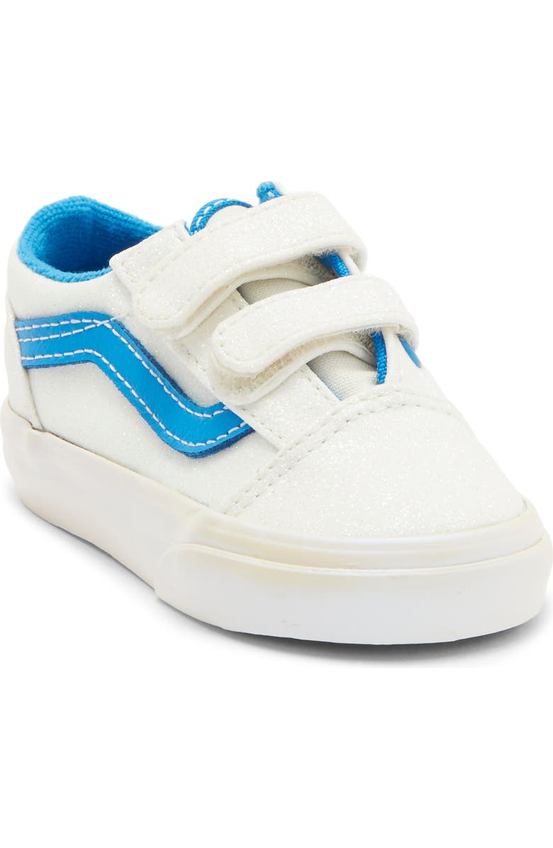Vans Kids' Old Skool V Sneaker, Main, color, White/Blue