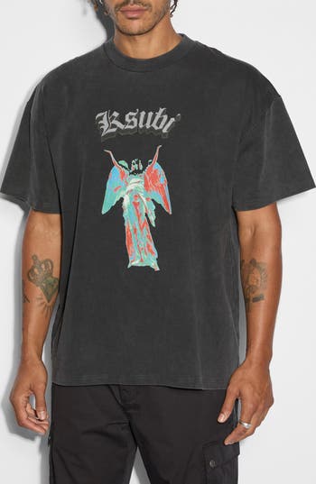 Shop Ksubi Angelik Ekcess Oversize Graphic T-shirt