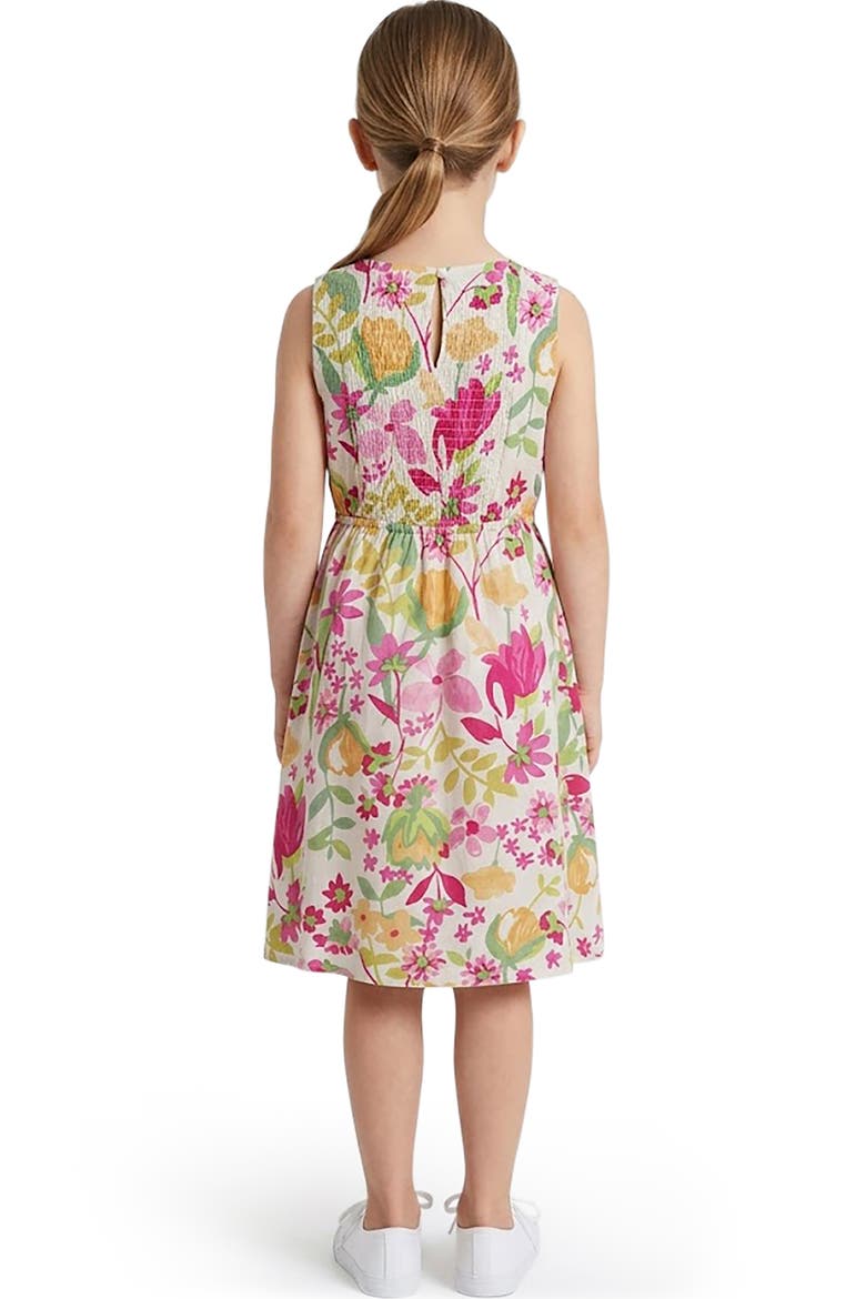 Kids' Floral Print Sleeveless Dress, Alternate, color, PINK
