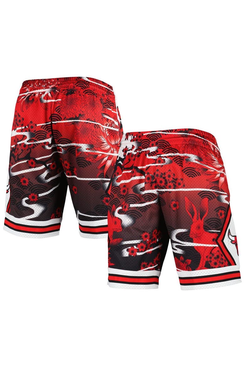 Men's Mitchell & Ness  Red Chicago Bulls Lunar New Year Swingman Shorts, Main, color, Red