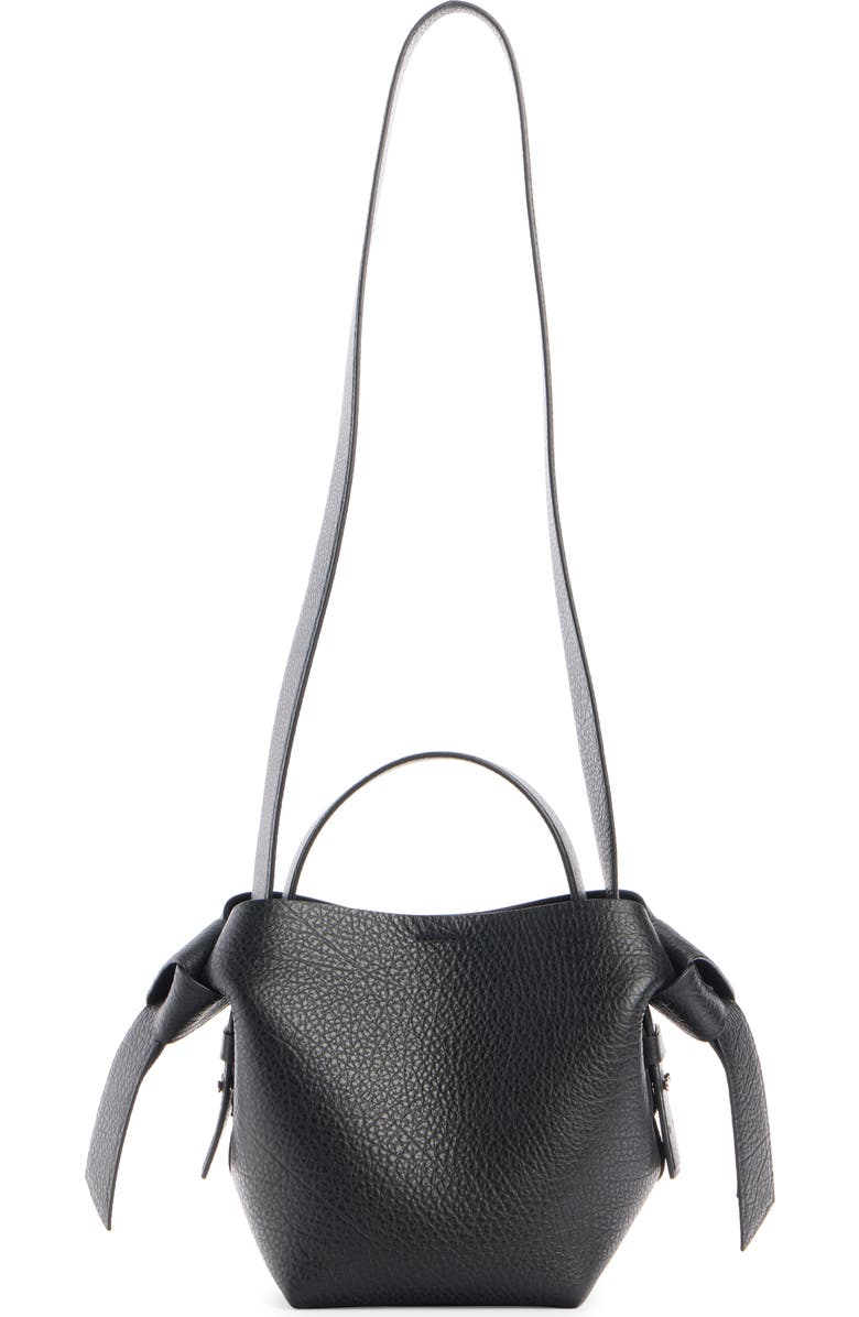 Acne Studios Mini Musubi Leather Shoulder Bag, Alternate, color,