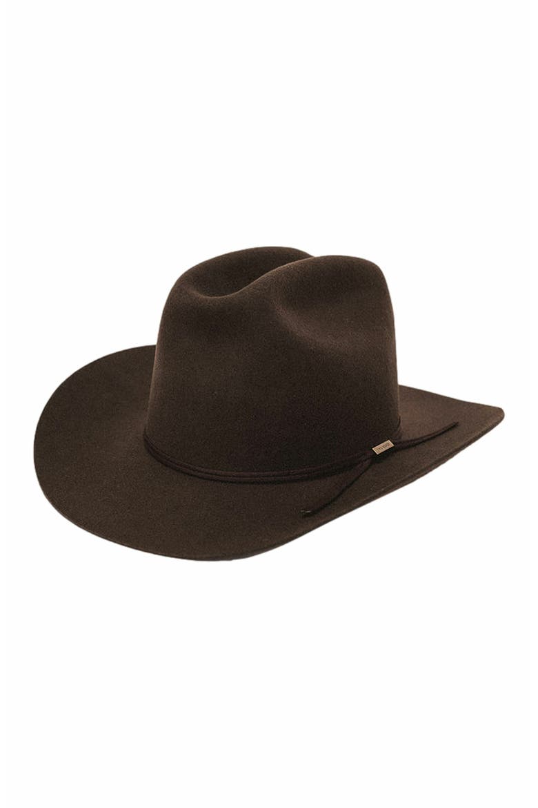 Butler County Retro Western Hat, Main, color, Hickory
