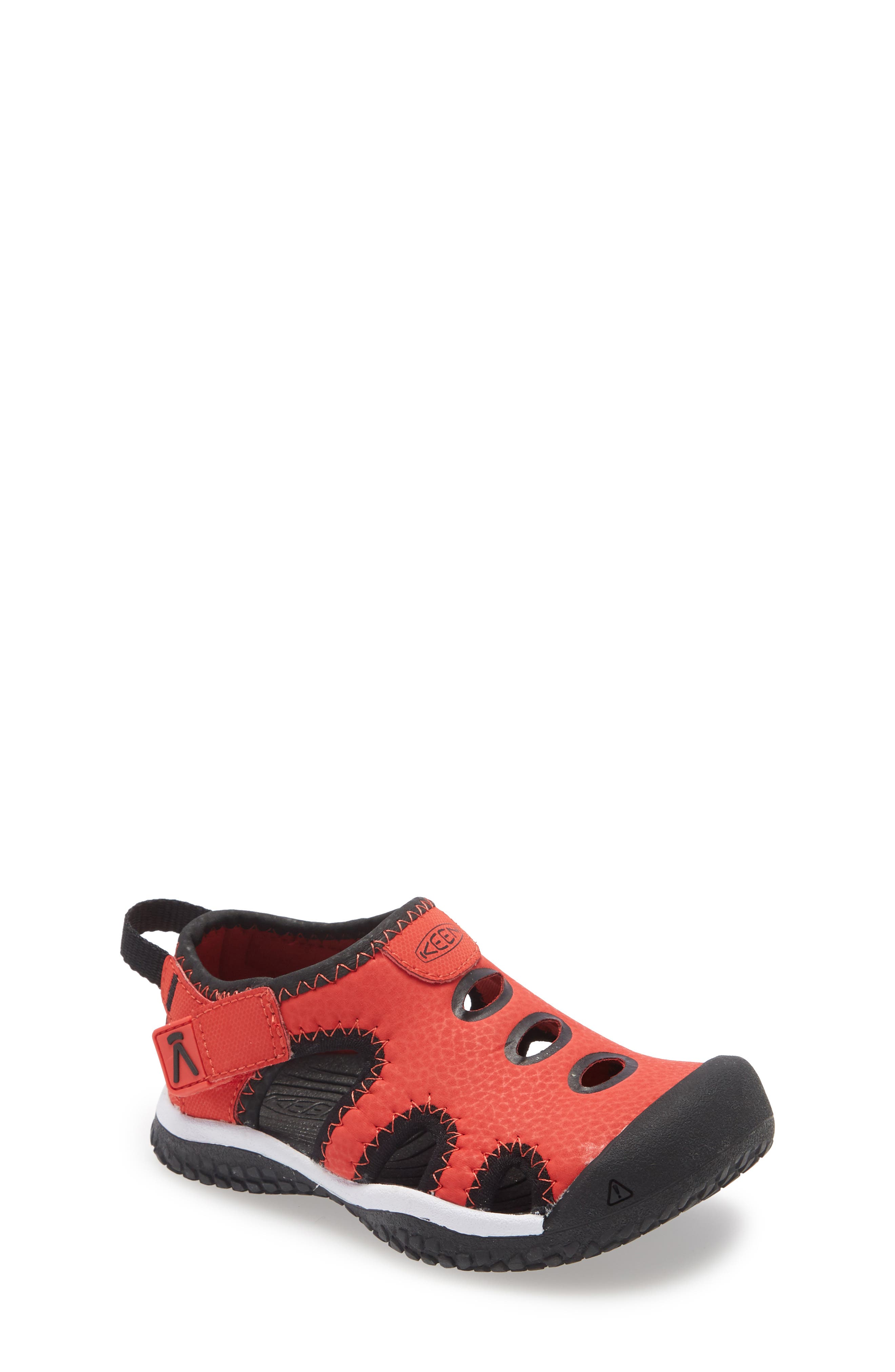 Stingray Sandal, Main, color, BLACK/ FIERY RED