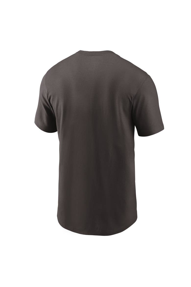 Men's Nike Brown Cleveland Browns Team Wordmark T-Shirt, Alternate, color, Brown