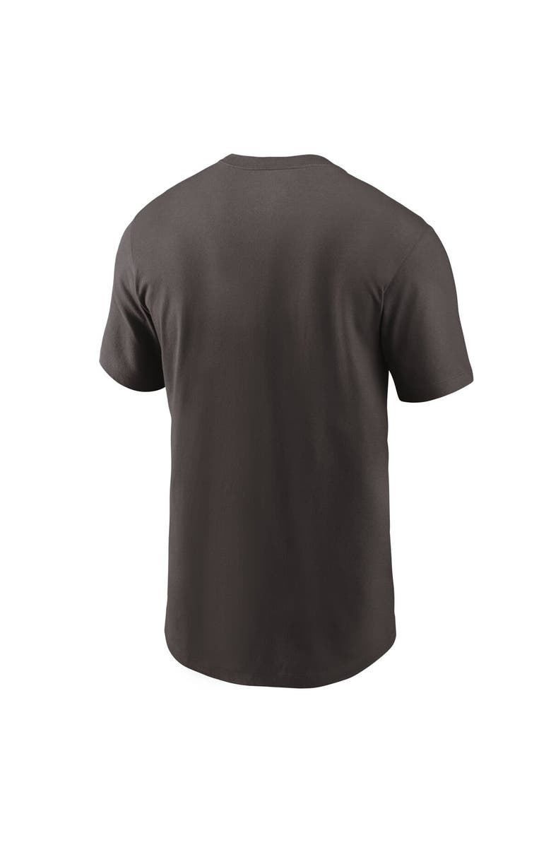 Nike Men's Nike Brown Cleveland Browns Team Wordmark T-Shirt, Alternate, color, Brown