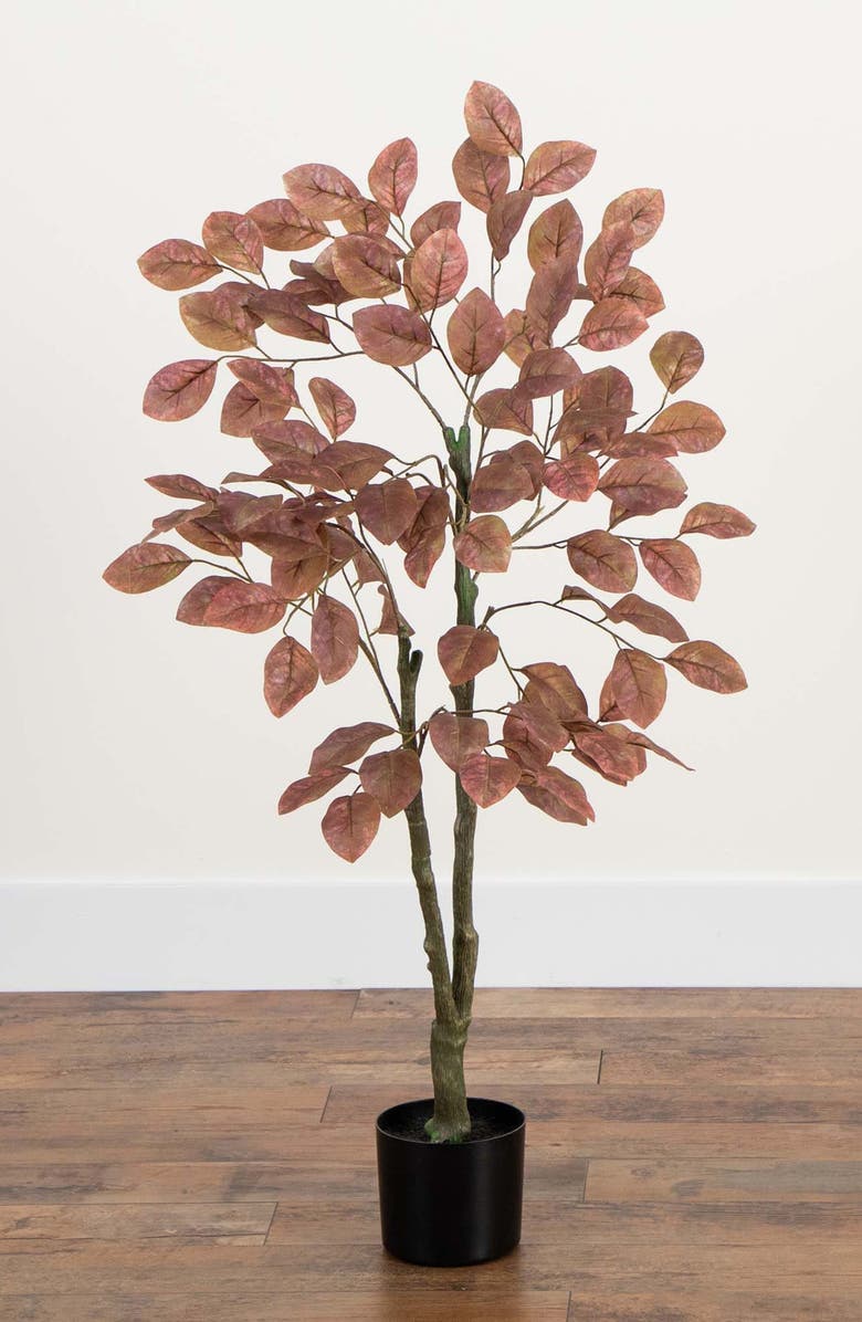 NEARLY NATURAL 3.5-Foot Artificial Autumn Dogwood Tree, Alternate, color, Brown