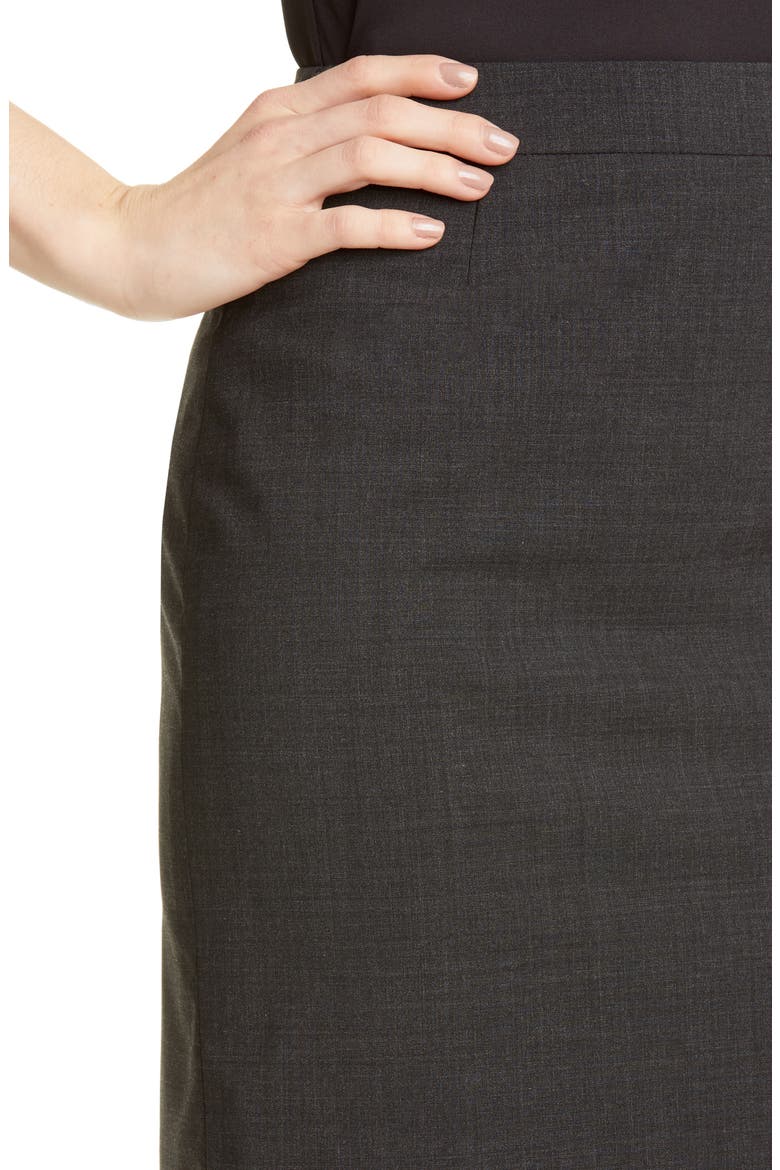 Vilea Tropical Stretch Wool Pencil Skirt, Alternate, color, CHARCOAL
