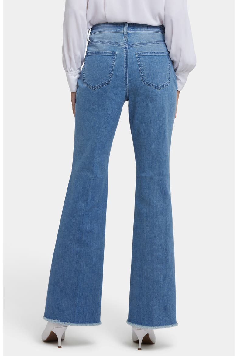 Ava Frayed High Waist Flare Jeans, Alternate, color, VENDOME WATER