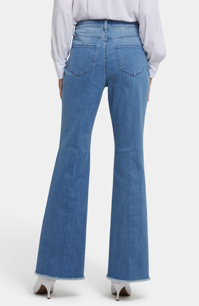 NYDJ Ava Frayed High Waist Flare Jeans, Alternate, color, Vendome Water