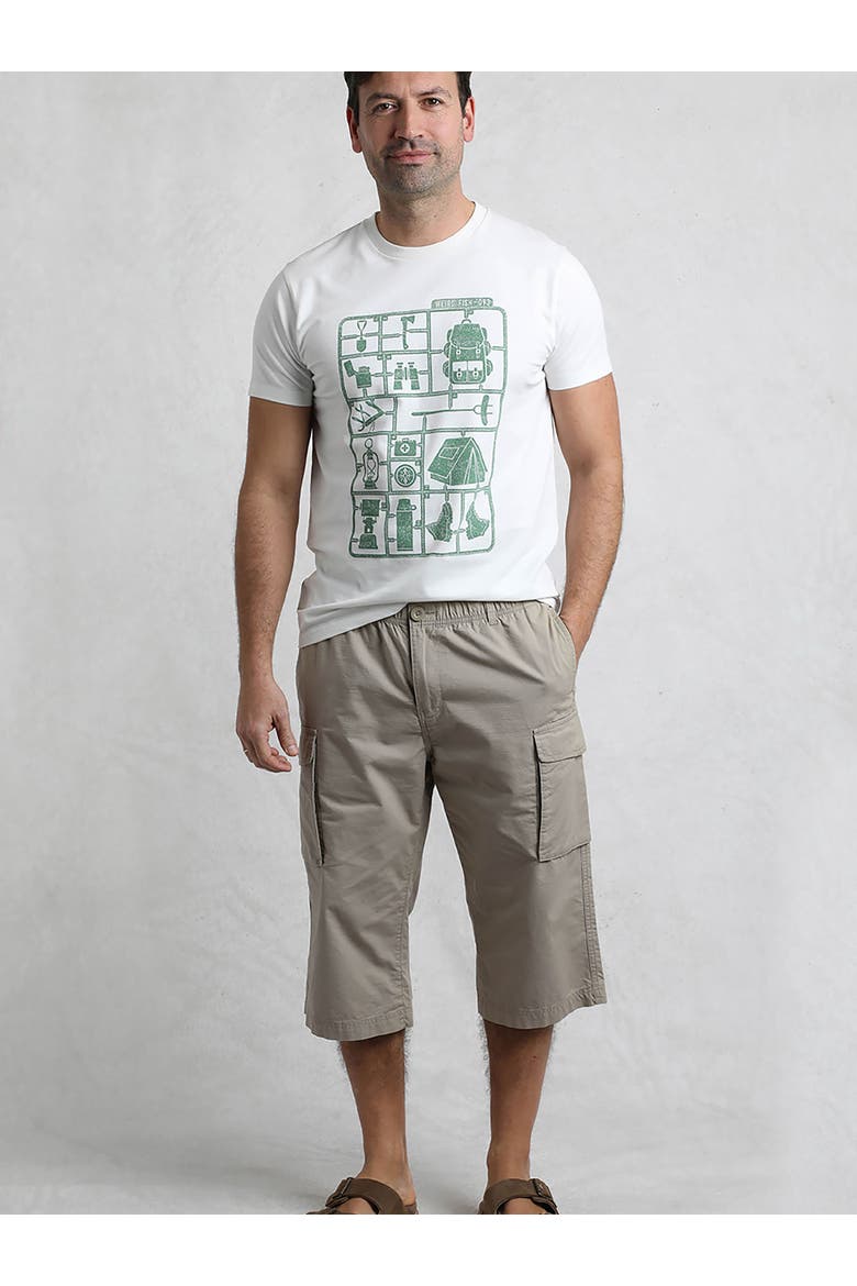 Summersville 3/4 Length Cargo Trousers, Alternate, color, Flint Stone