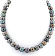 The Pearl Source 10-11mm Tahitian South Sea Multicolor Pearl Necklace