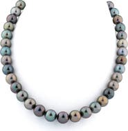 The Pearl Source 10-11mm Tahitian South Sea Multicolor Pearl Necklace