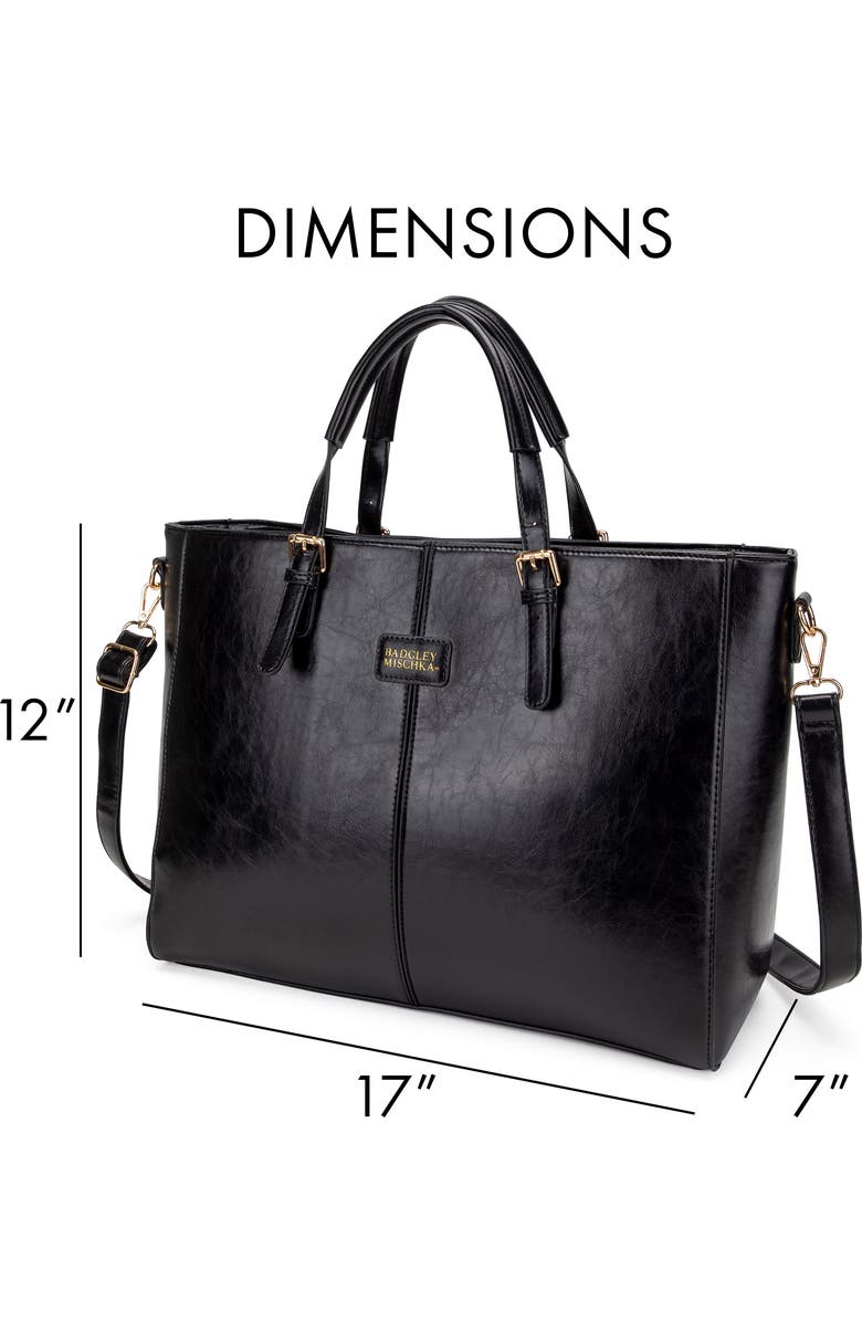 BADGLEY MISCHKA Julia Vegan Leather Weekender Duffel Bag, Alternate, color,