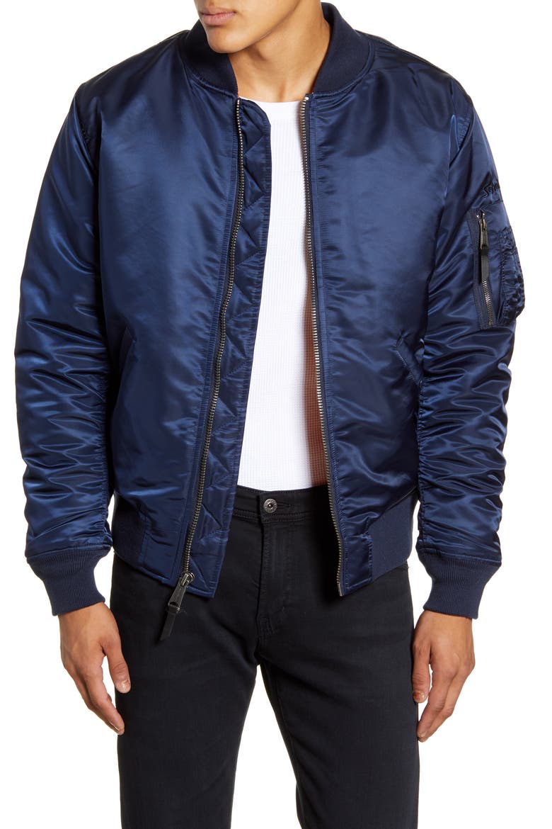 Water Resistant MA-1 Flight Jacket (Men) | Nordstrom