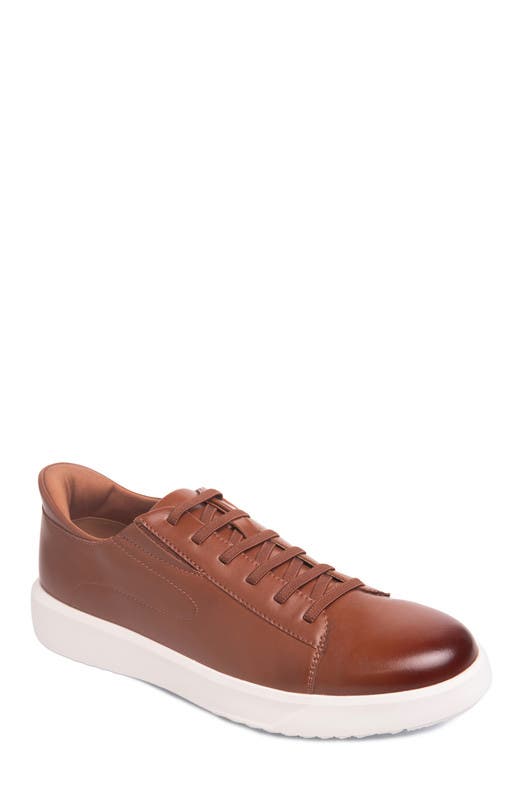 Marc Joseph New York River St Hands-Free Slip On Technology Leather Fashion Sneakers, Main, color, Cognac Napa Leather