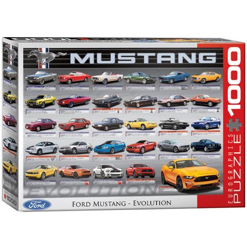Ford Mustang Evolution 50th Anniversary Puzzle, 1000 Pieces