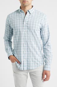 johnnie-O Gatlin Check Performance Button-Up Shirt