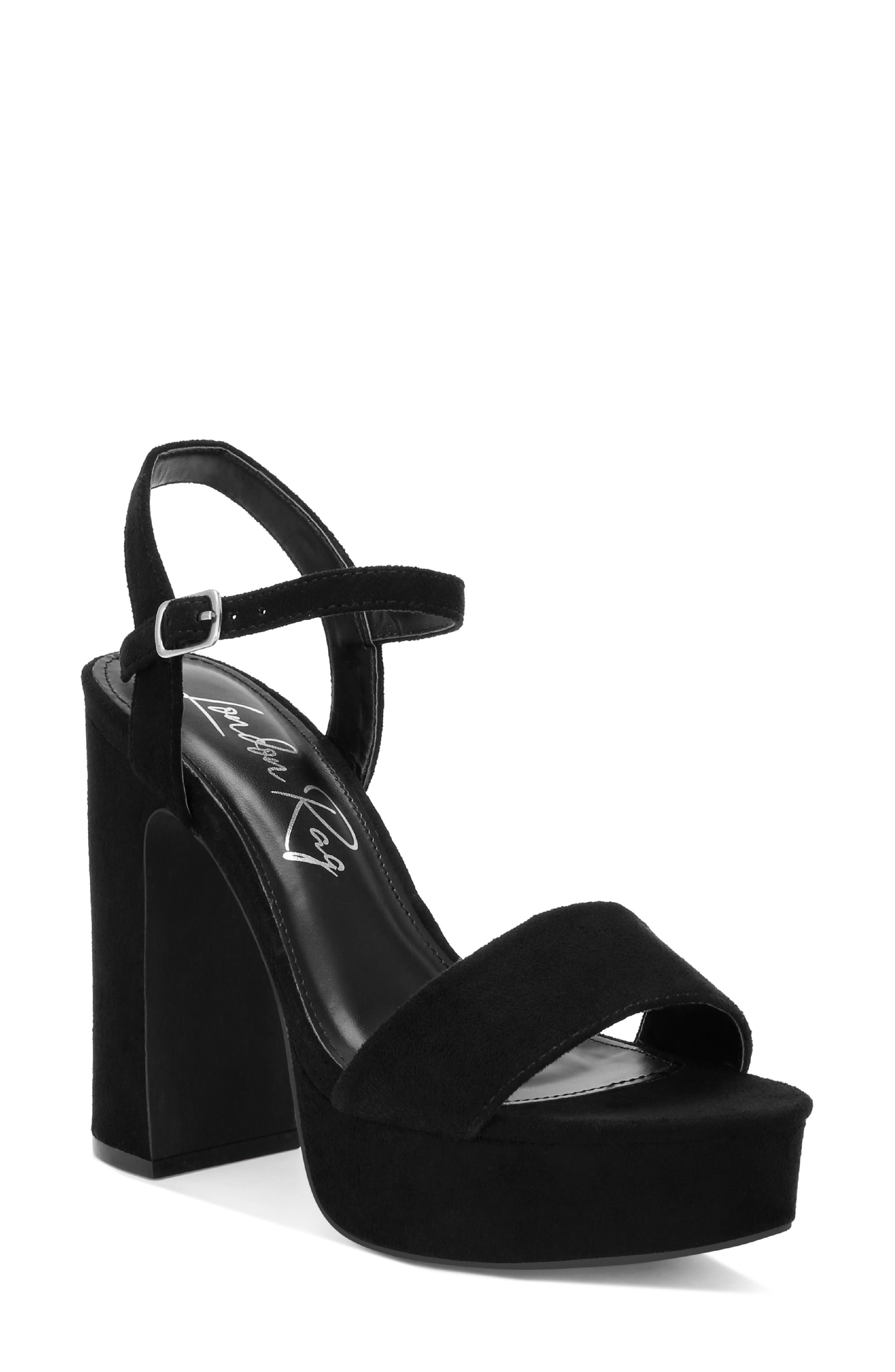 Lilasta Platform Block Heel Sandal