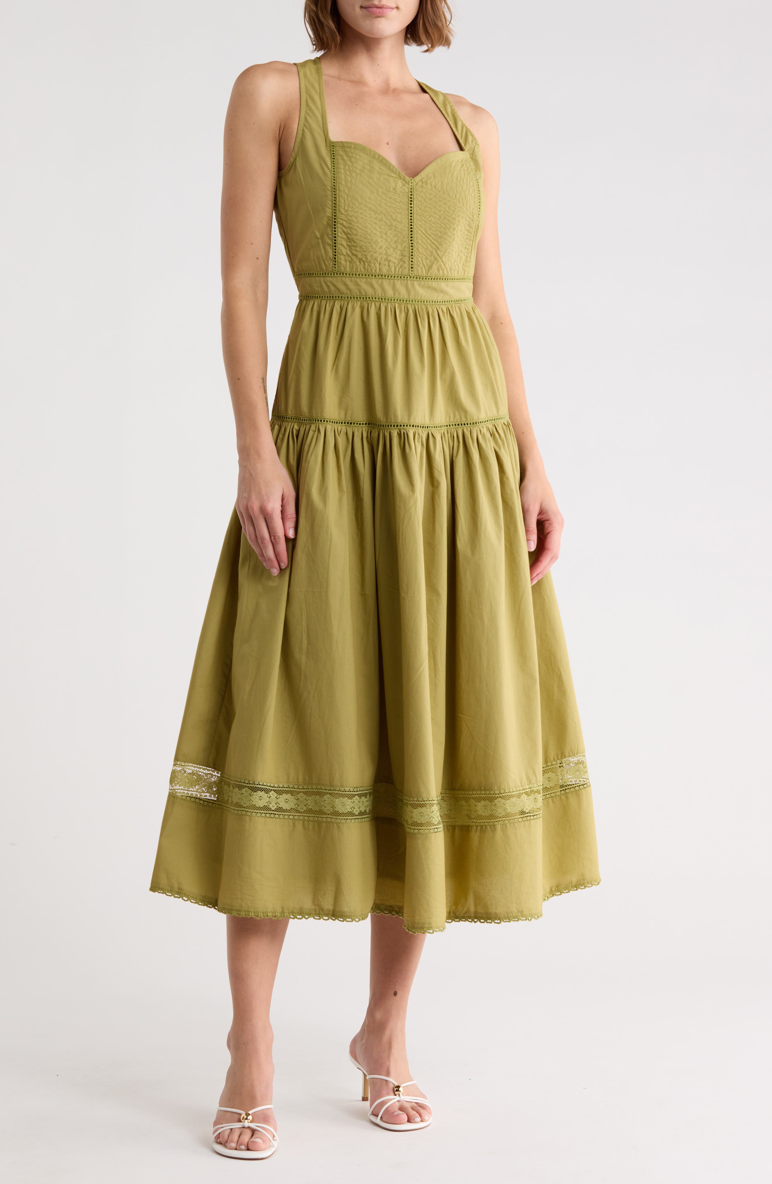 Maisie Cotton Poplin Midi Dress
