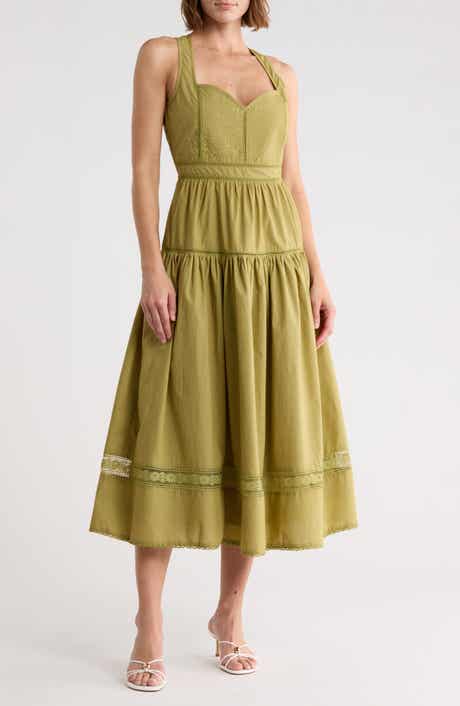 Maisie Cotton Poplin Midi Dress