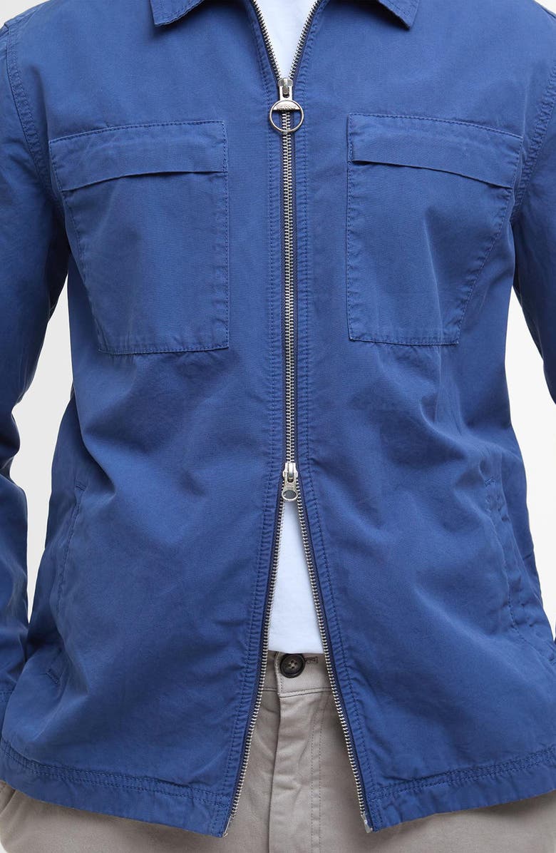 Barbour Glendale Zip Overshirt, Alternate, color, Oceana