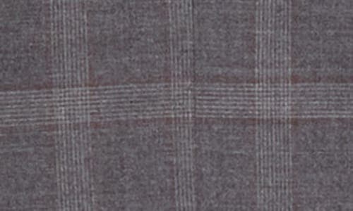 Soul Of London Light Grey Fancy Plaid Notch Lapel Suit In Light Grey/gris