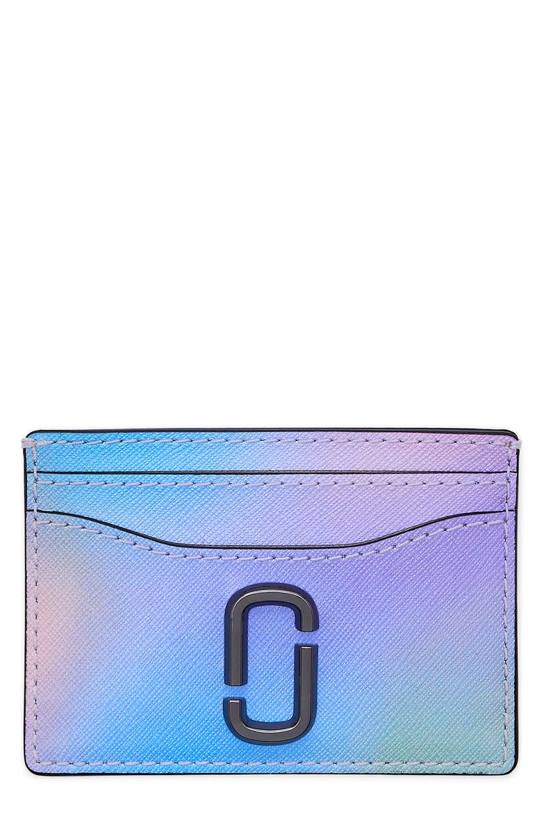 The Airbrush Utility Snapshot Card Case, Main, color, BLUE MULTI
