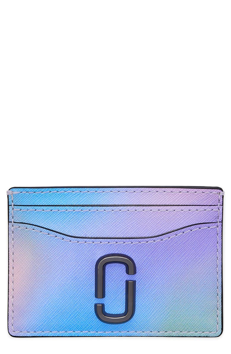 Marc Jacobs The Airbrush Utility Snapshot Card Case, Main, color, Blue Multi