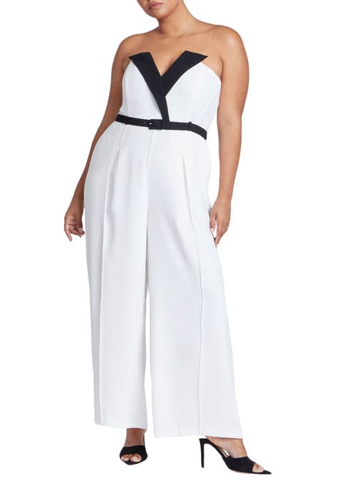 Tuxedo Jumpsuit (Plus Available)